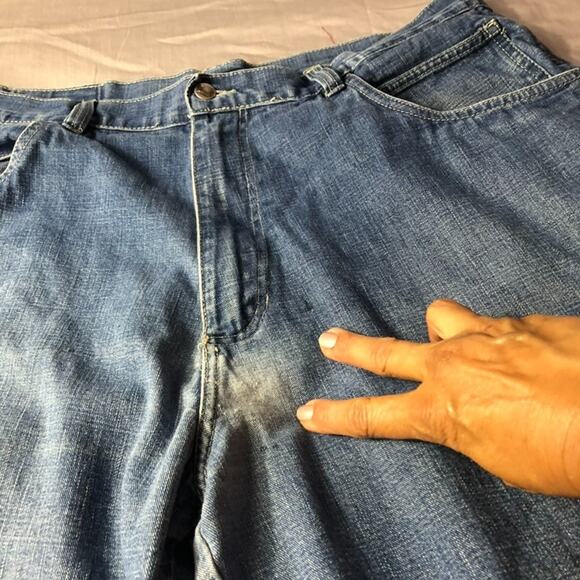 VTG Men’s Fubu Collection Carpenter Jeans 40x34 90s Y2K HipHop Baggy Distressed - Picture 4 of 15